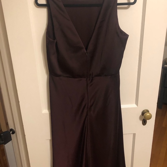BHLDN Beckett Silk Maxi Dress Eggplant Purple Size 12 NWT - Picture 4 of 9